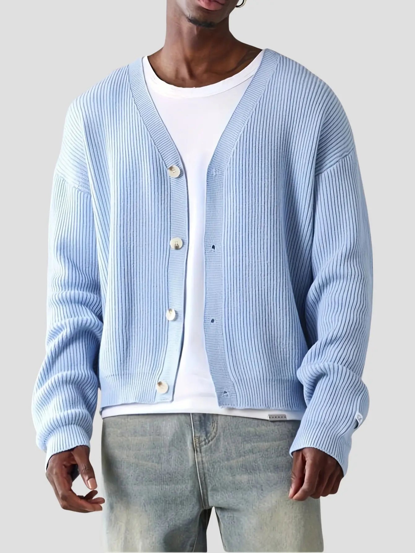 Men’s Casual Button Up Cardigan