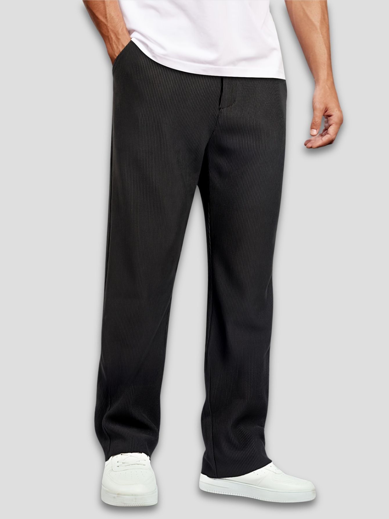 Men’s Loose Corduroy Straight Pants