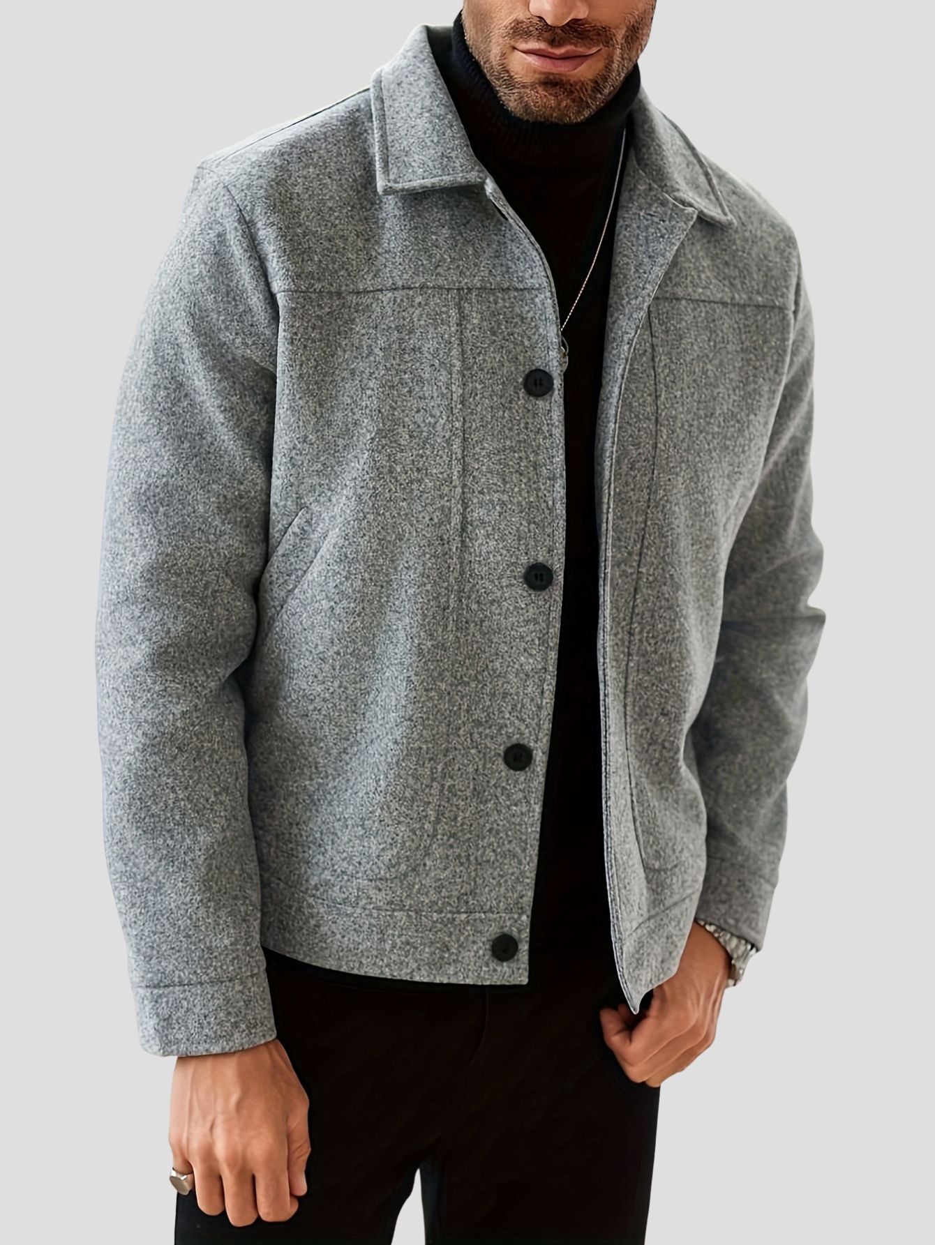 Men’s Button Jacket Regular Fit