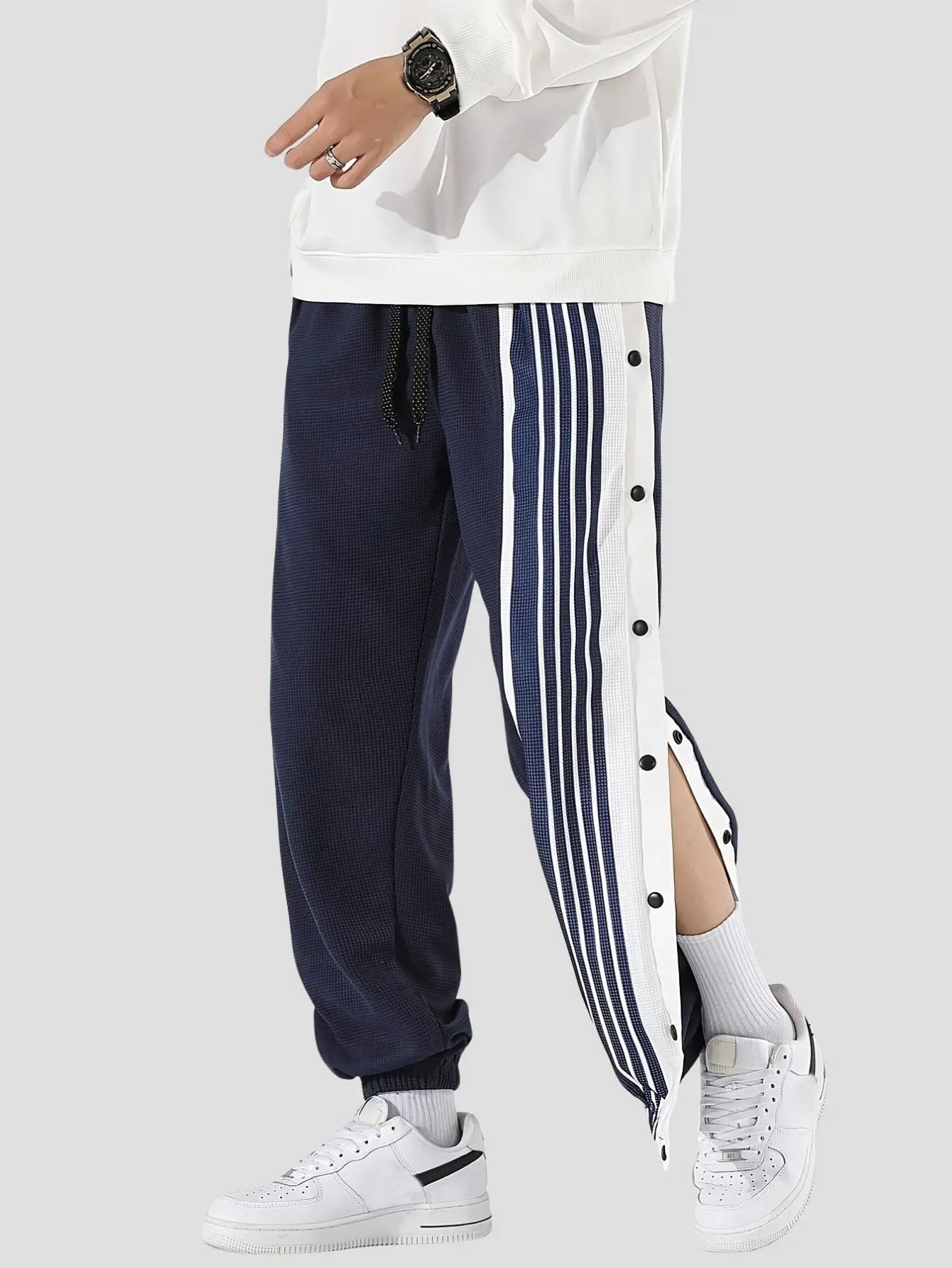 Men’s Striped Athletic Jogger Pants