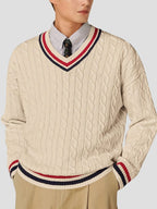 Men’s V-Neck Knit Sweater