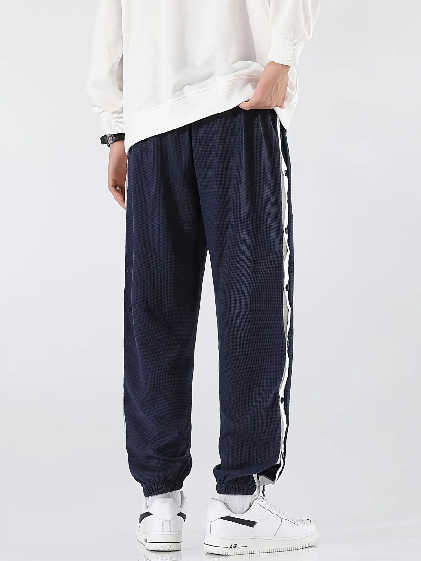 Men’s Striped Athletic Jogger Pants