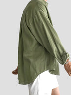Men’s Solid Color Long Sleeve Shirt