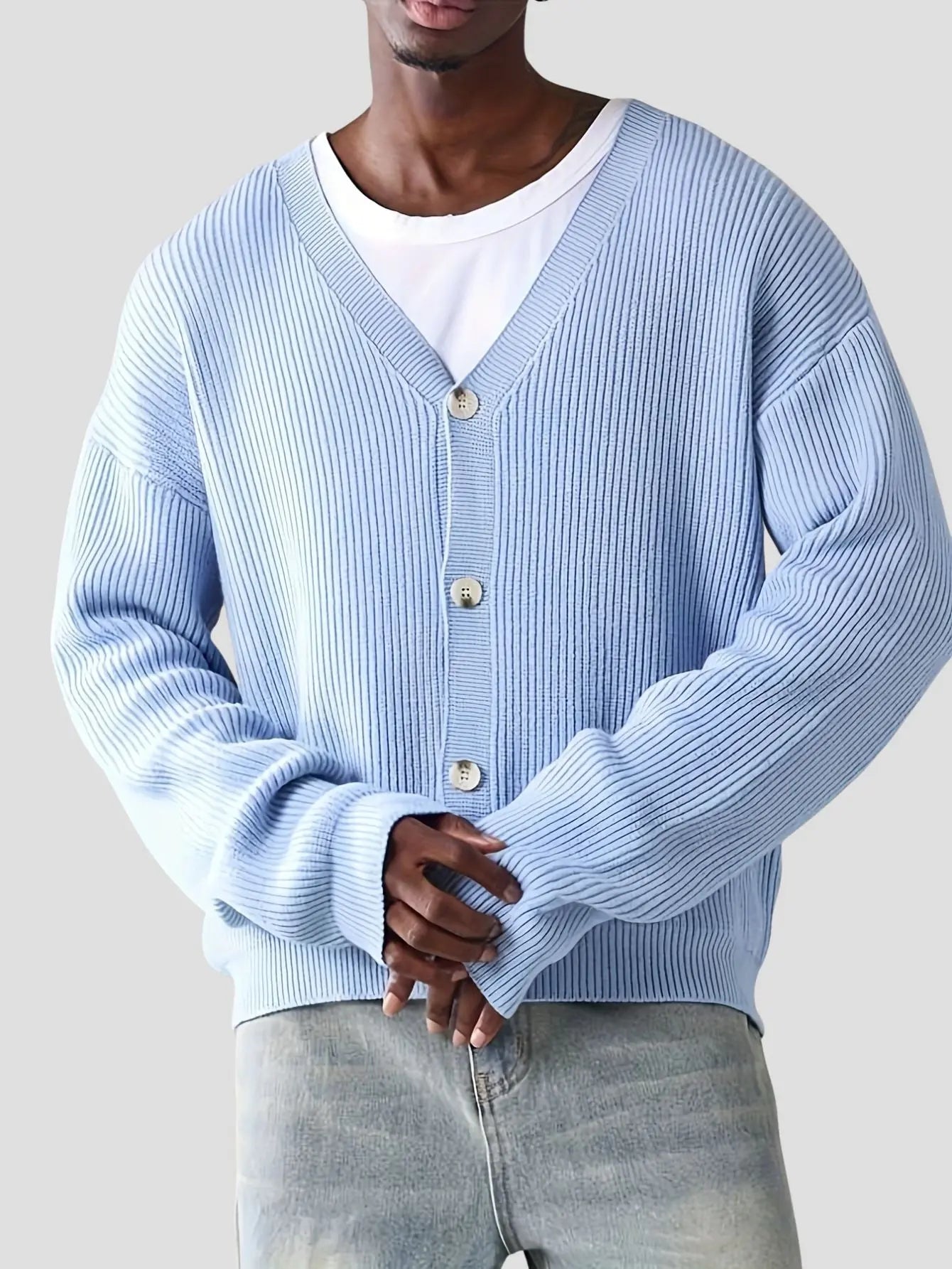 Men’s Casual Button Up Cardigan