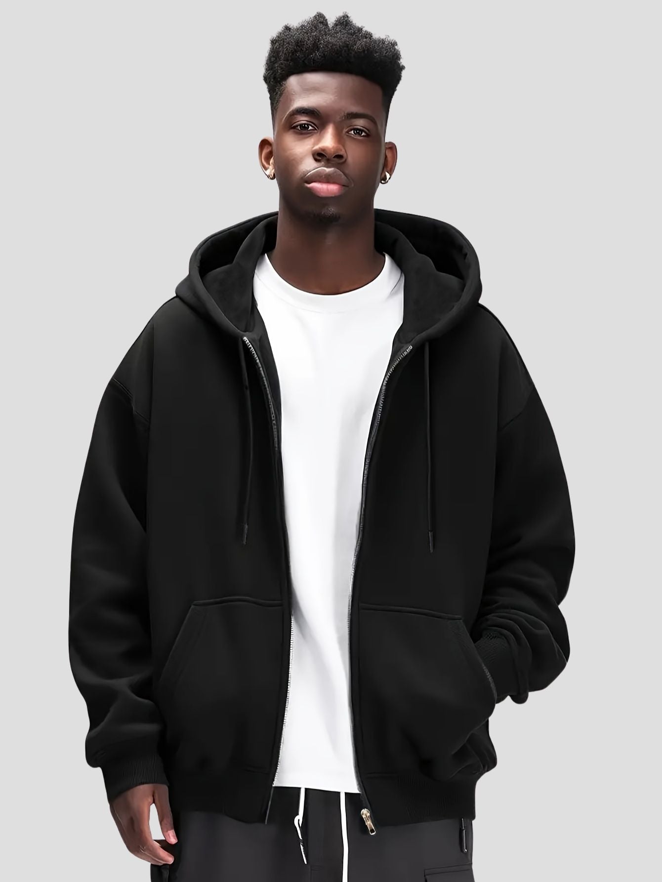 Men’s Fleece Zip Hooded Jacket