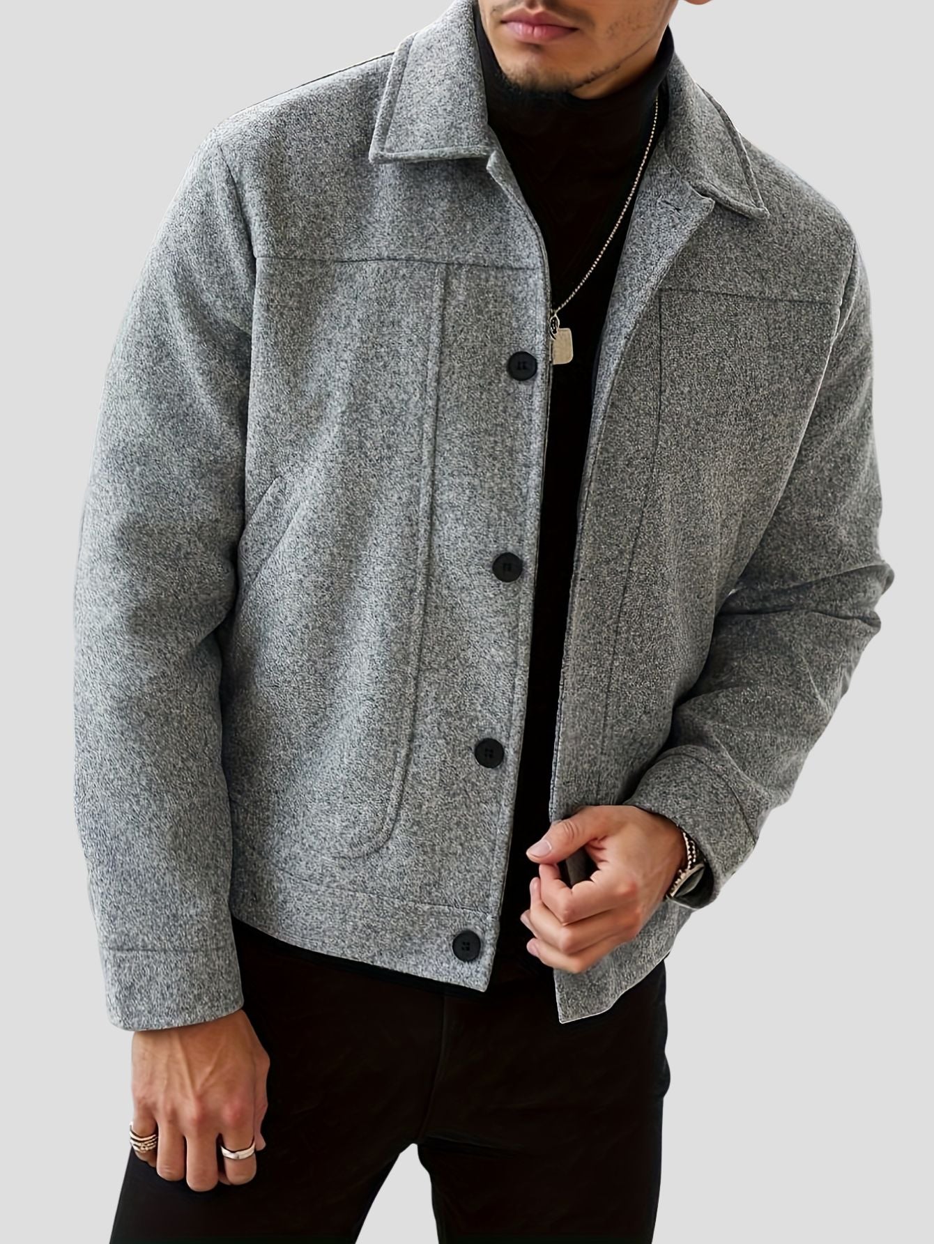 Men’s Button Jacket Regular Fit