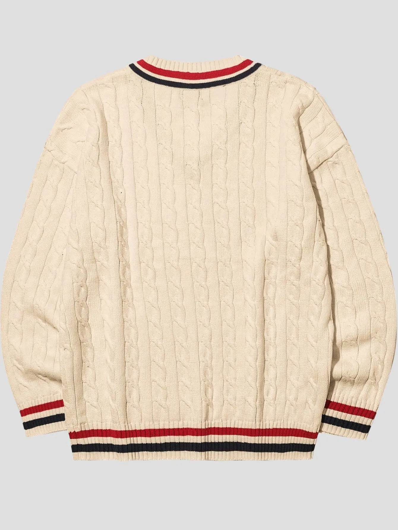 Men’s V-Neck Knit Sweater