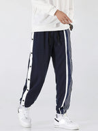Men’s Striped Athletic Jogger Pants