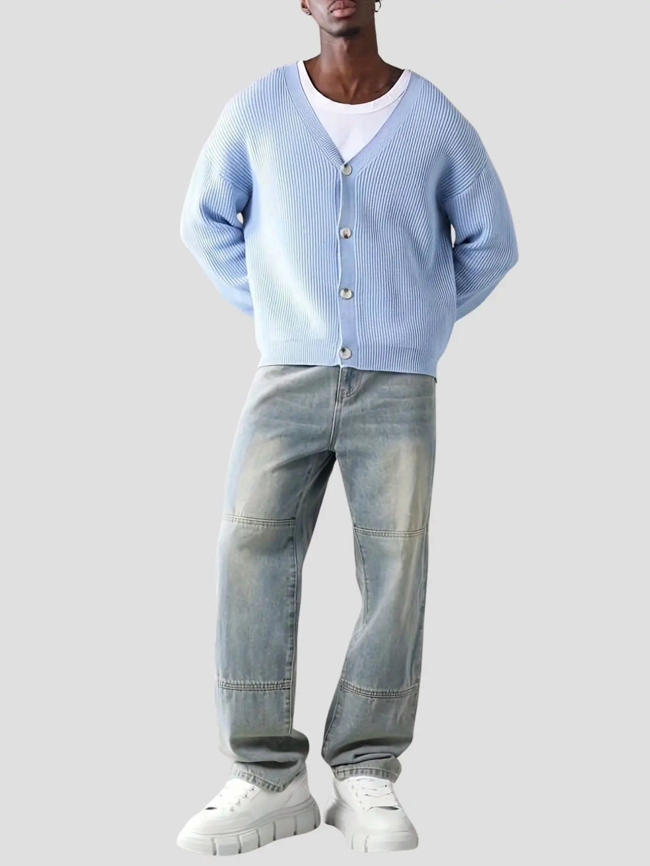 Men’s Casual Button Up Cardigan