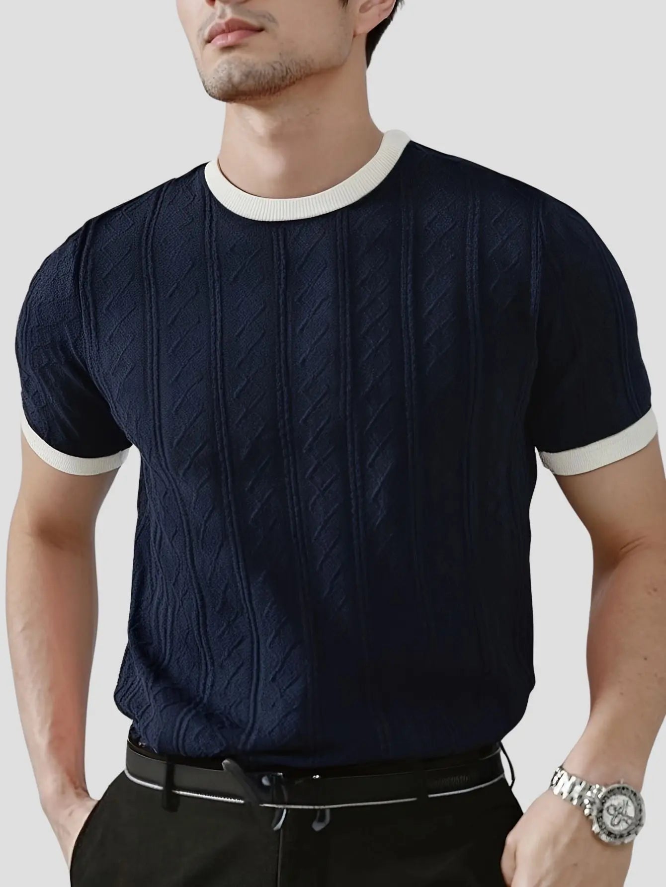 Men’s Summer Knit T-Shirt